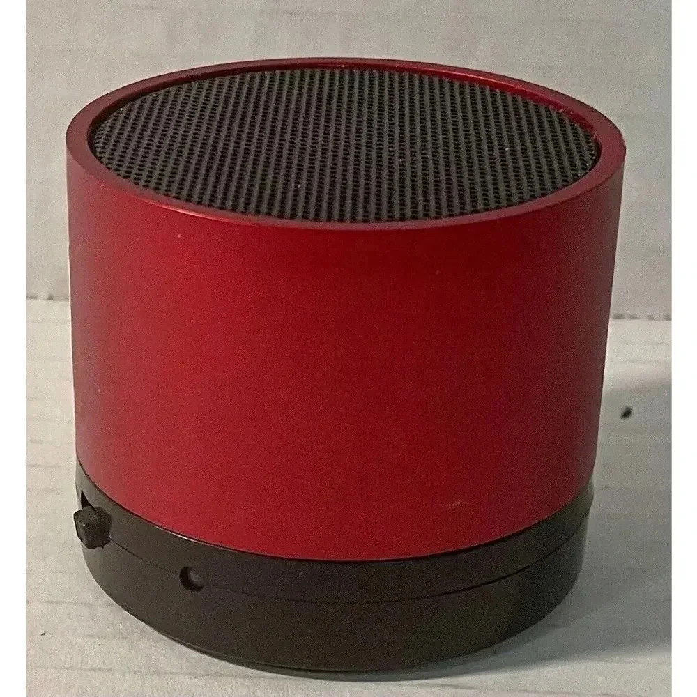 Mini Portable Bluetooth‎ Speaker Red 2”H x 2.25”W Includes Charging Cable Tested